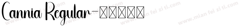Cannia Regular字体转换